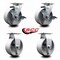 Service Caster Tool Box Caster Wheel Set 5'' Semi Steel Cast Iron Swivel Casters, 4PK TOOL-SCC-20S520-SSR-TLB-2-R-2 - alternate 3